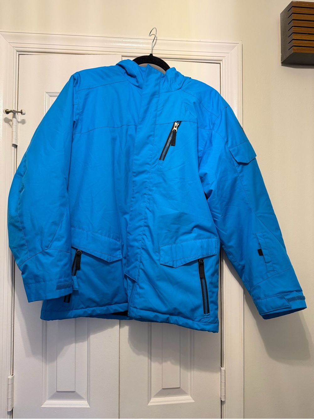 Spyder Kids Blue Hooded Ski Jacket